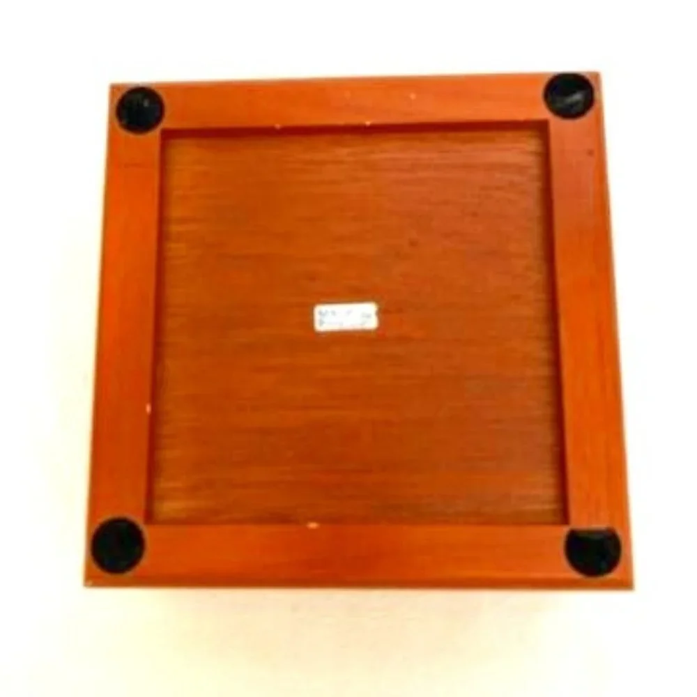 Vintage Wooden Jewelry Box w/ Butterfly‎ Decorative Tile
